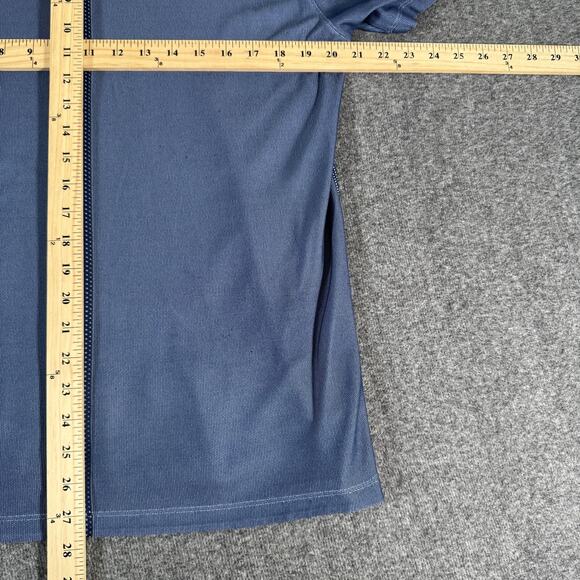 Nike Tiger Woods Polo Mens Medium Blue Dri-FIT Blade Collar Golf CT3799-460 - Picture 2 of 11